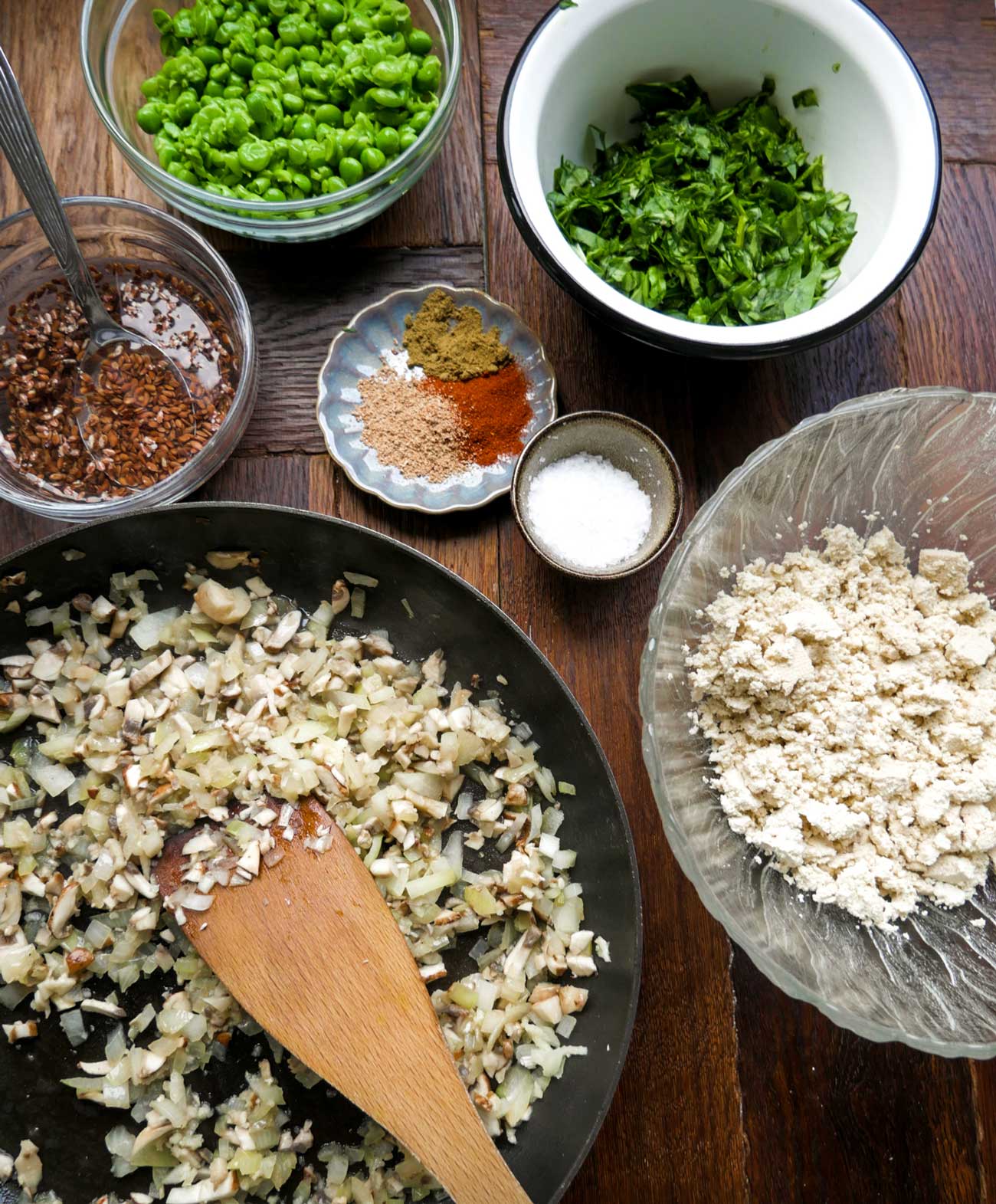 ingredienser til grontsagsfrikadeller