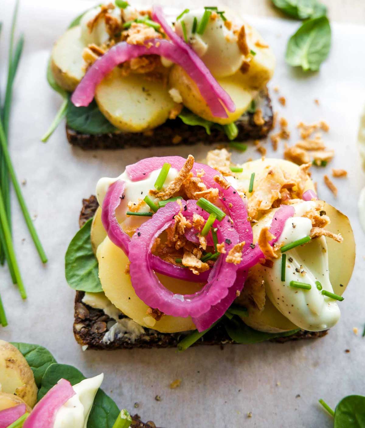 luksus kartoffelmadder med vegansk mayo