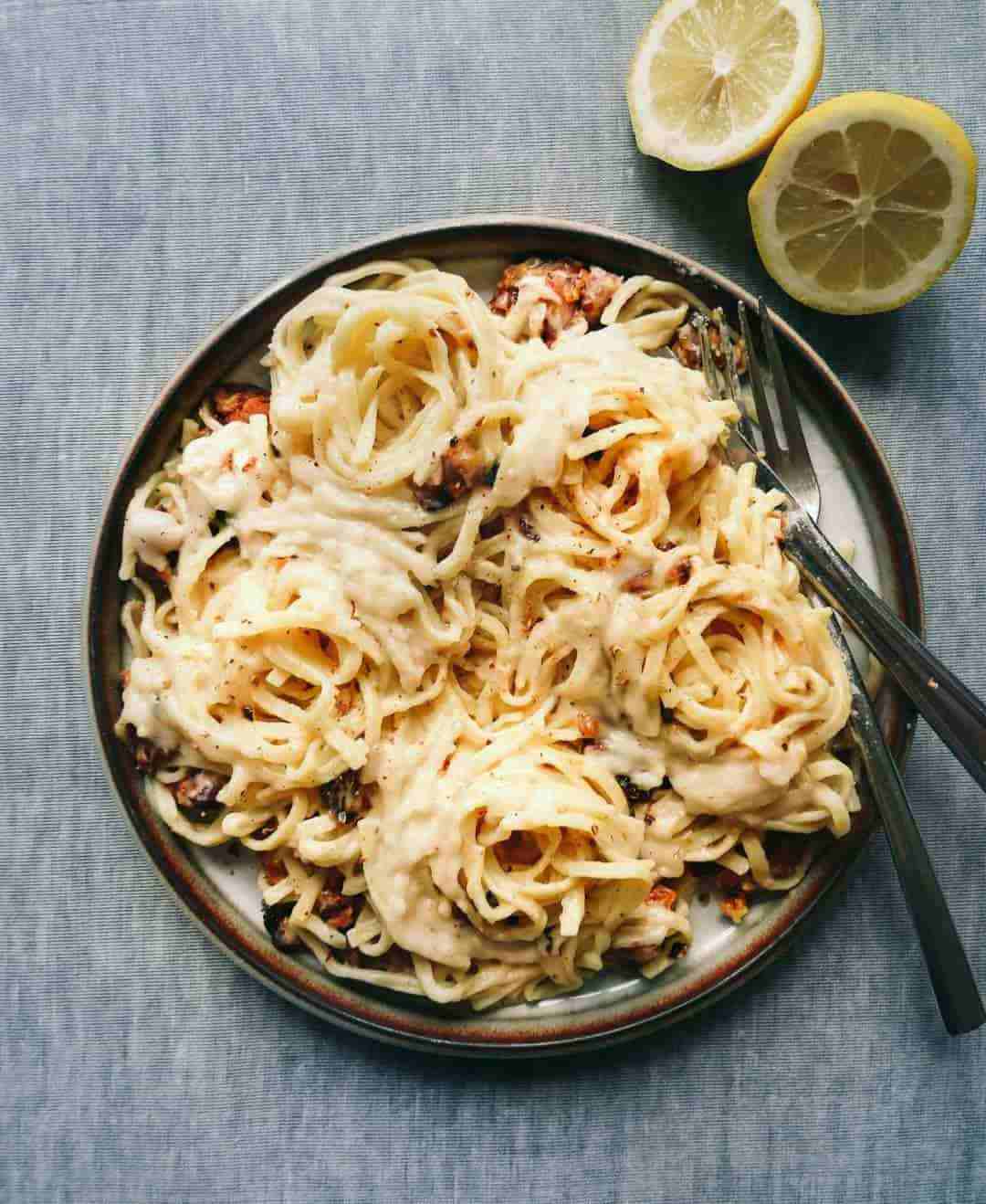 Vegansk Spaghetti Carbonara