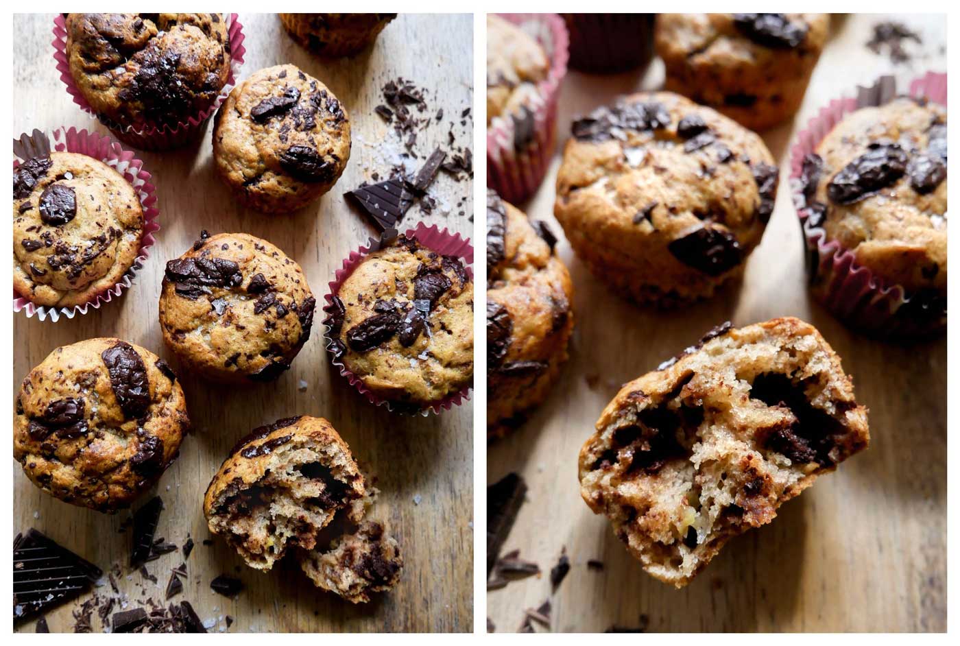 bananmuffins vegansk opskrift uden æg