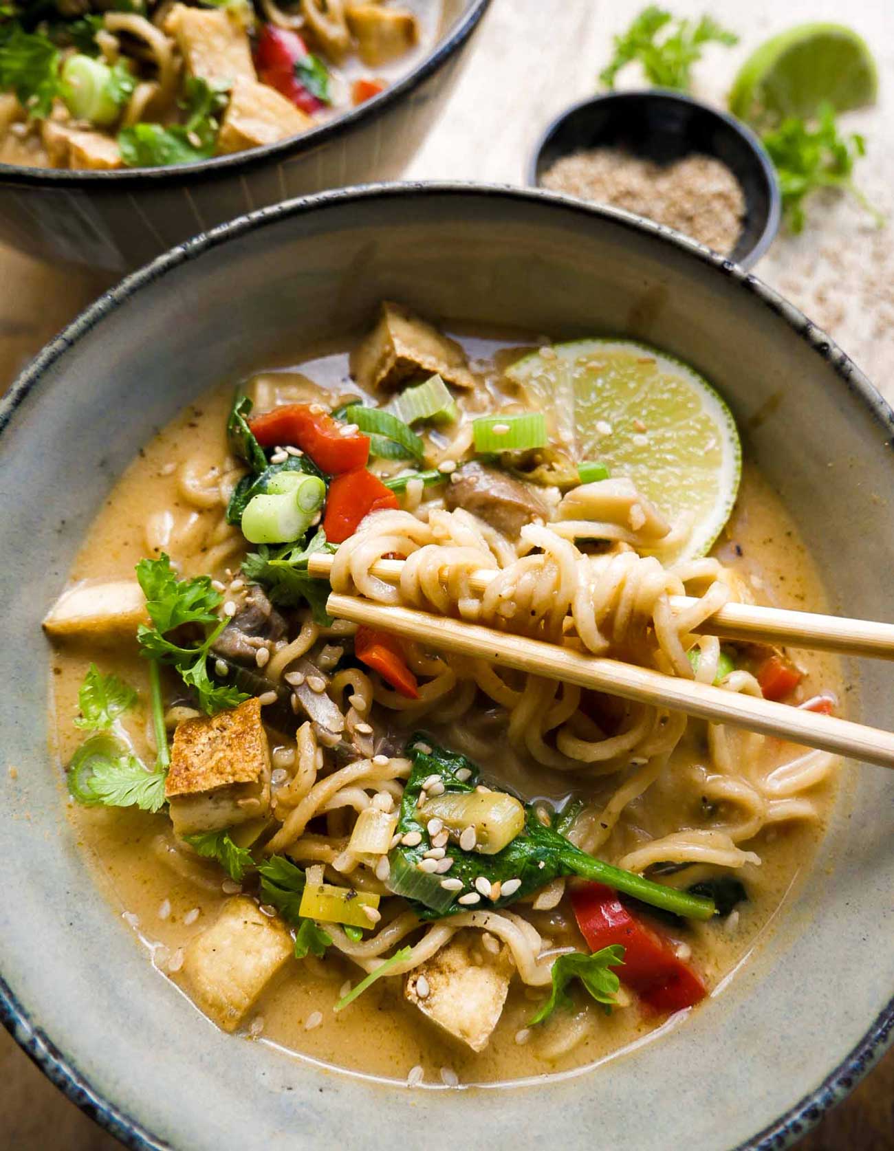 Vegansk Thai Suppe Opskrift P Thaisuppe Med Nudler P Min