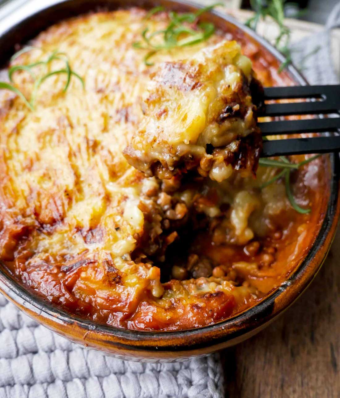 vegansk og vegetarisk shepherds pie