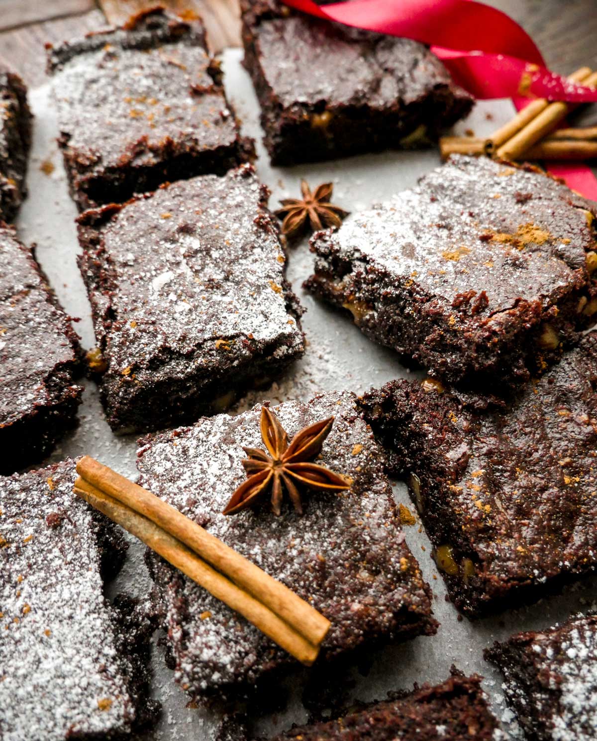 vegansk brownie ala chokoladekage til jul