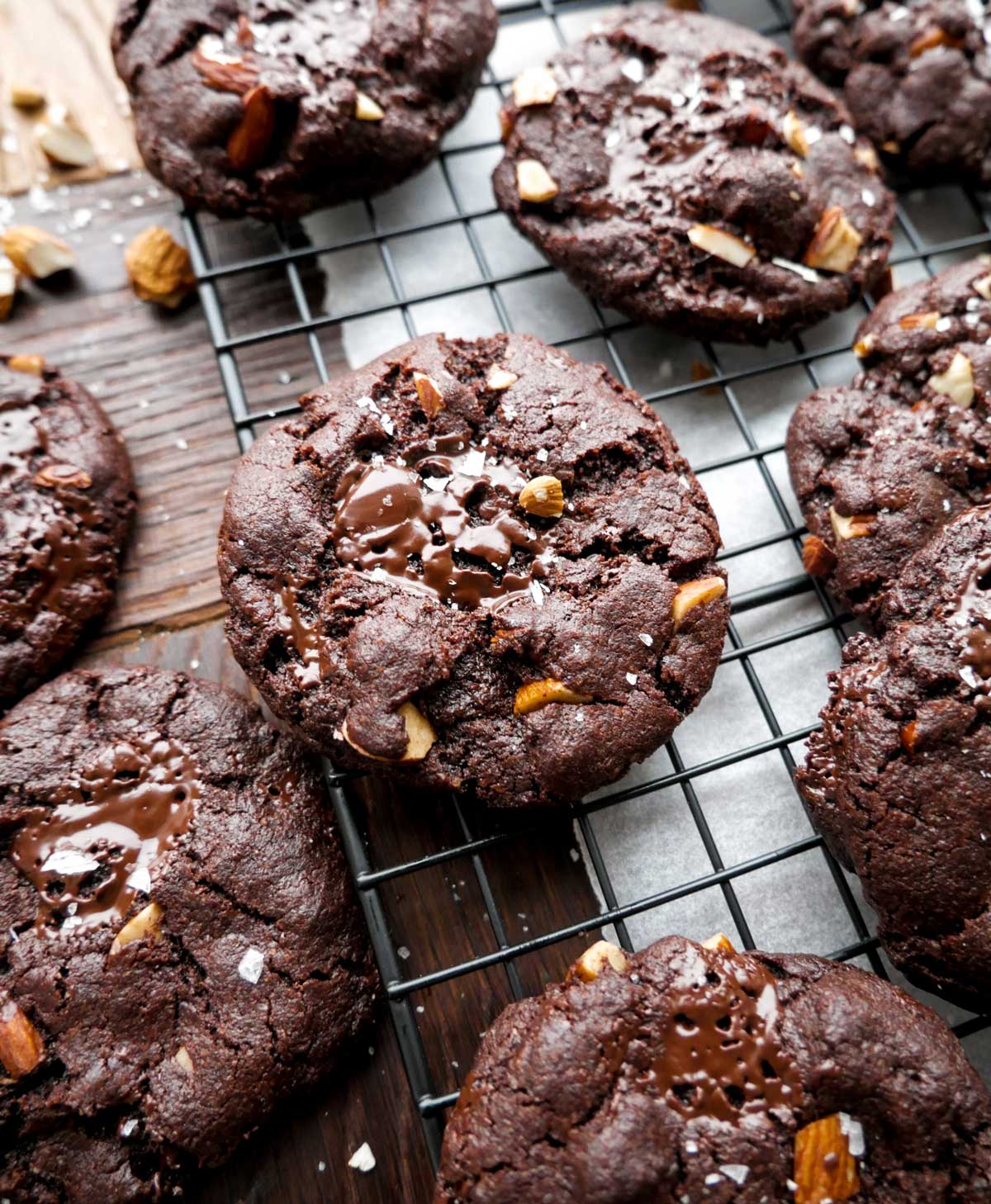 at se siv nåde Veganske chokolade cookies – Min bedste opskrift på 25 min.
