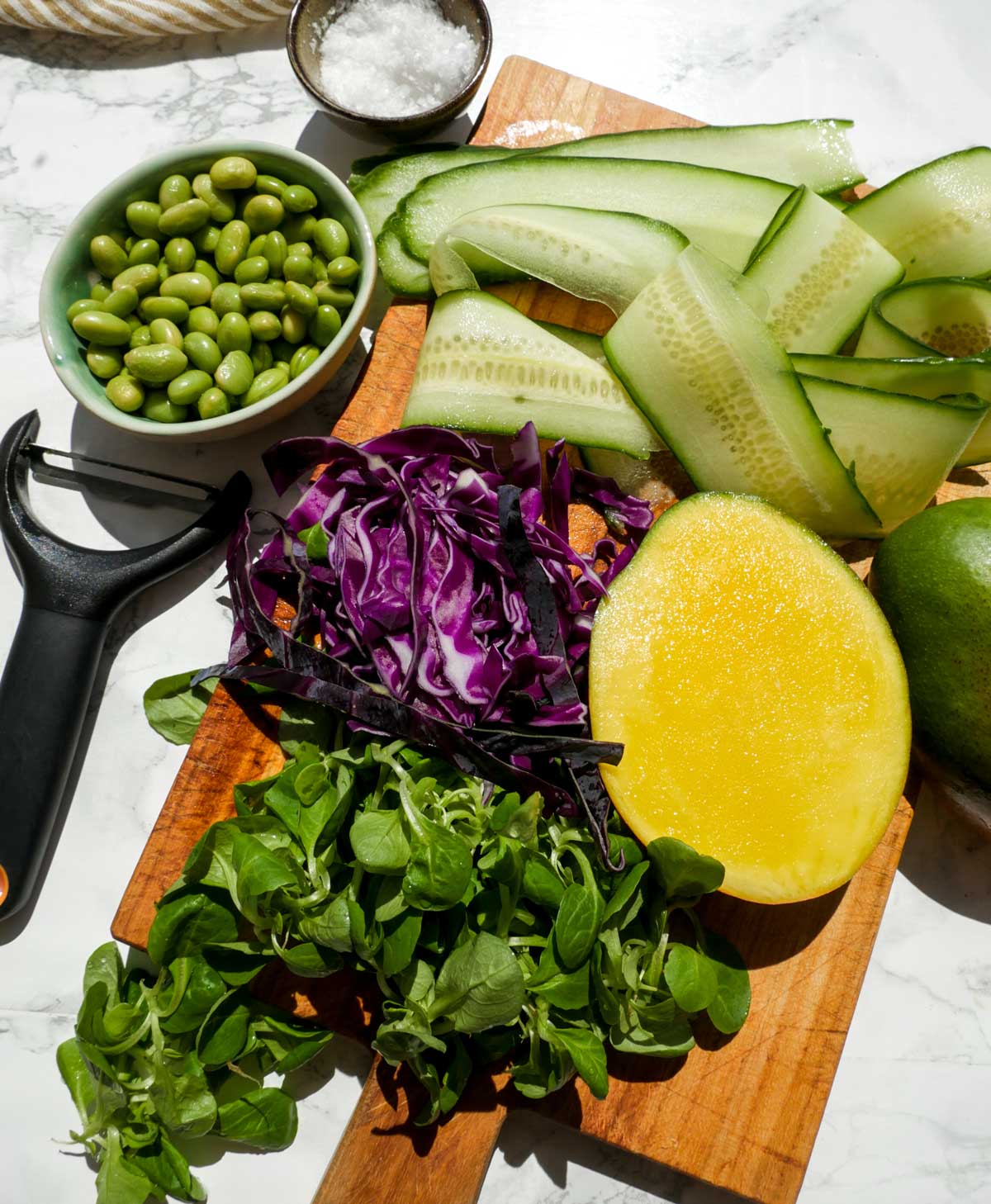 grøntsager til salat bowl 