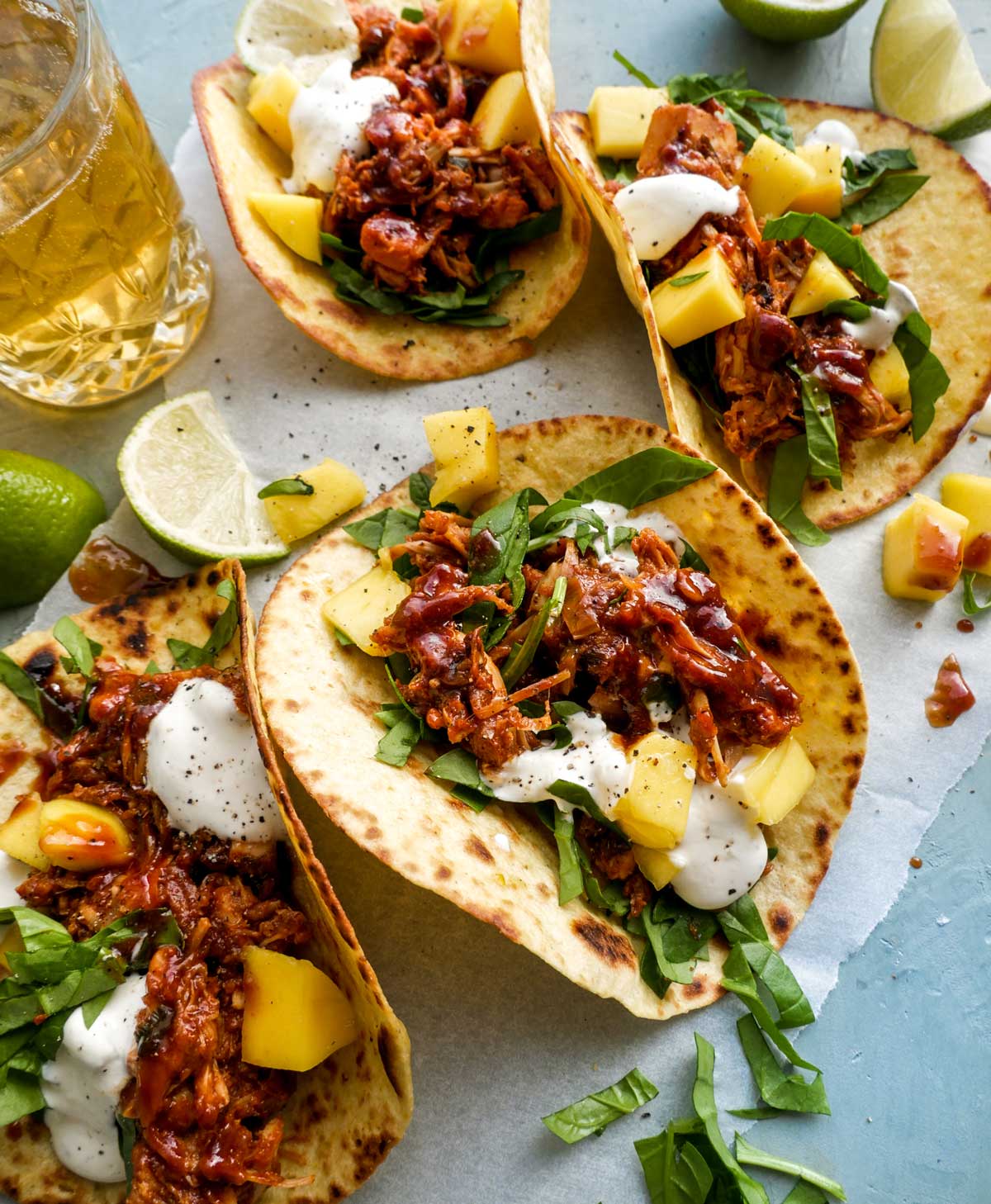 opskrift på pulled jackfruit tacos