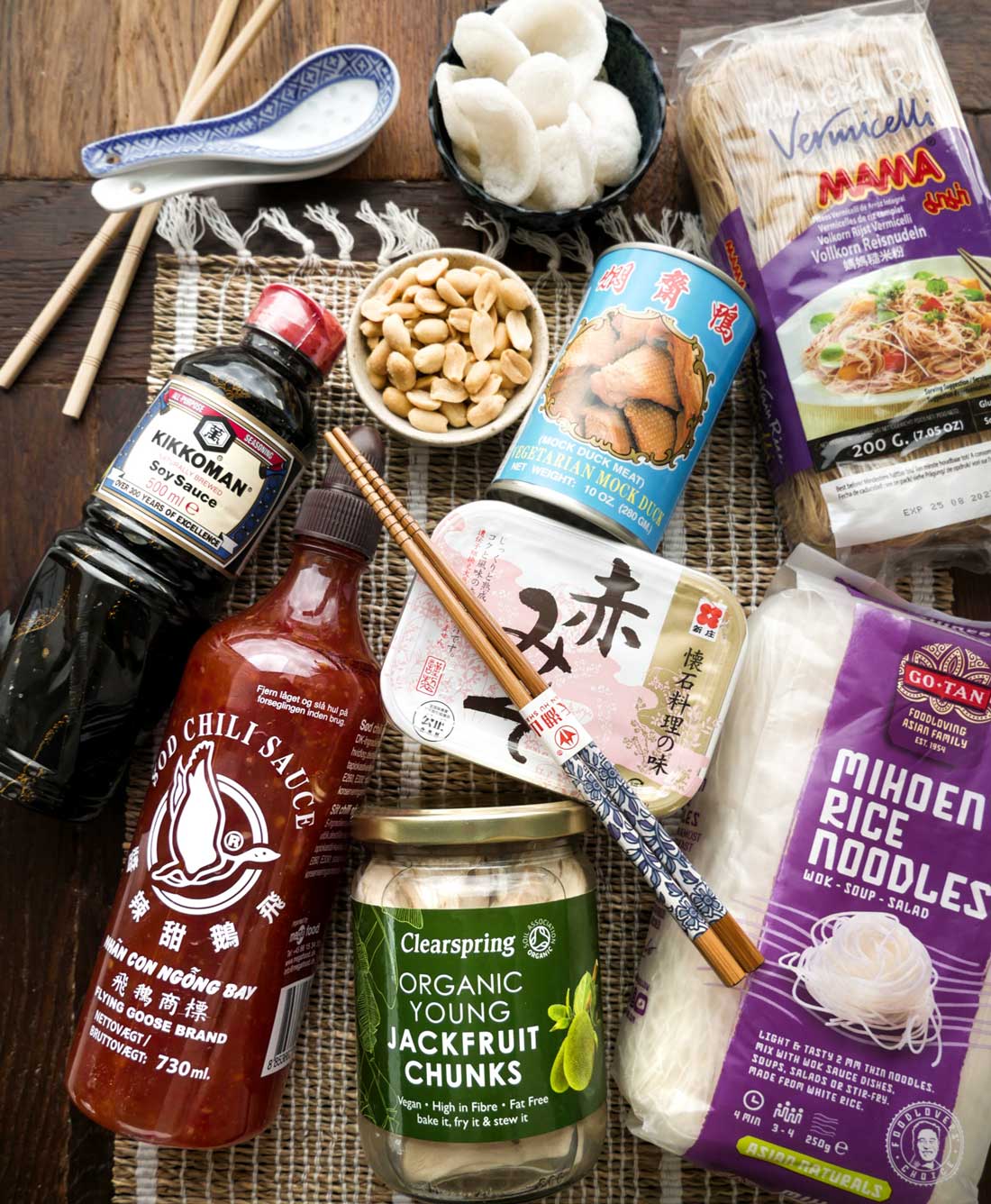 asiatiske produkter og de bedste ingredienser til asiatisk mad